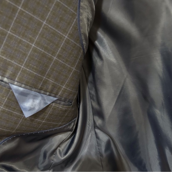 BANANA REPUBLIC Men’s Slim Fit Blazer, 42S, Blue Checkered/Plaid. - Picture 5 of 5